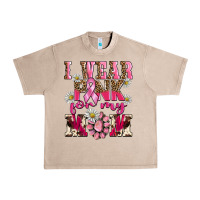 French Oak i wear pink for my mom Urban Heavy Tee - BarkalooDesign