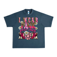 Midnight Navy i wear pink for my mom Urban Heavy Tee - BarkalooDesign