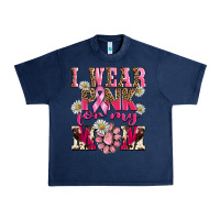 Navy i wear pink for my mom Urban Heavy Tee - BarkalooDesign