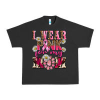 Pigment Black i wear pink for my mom Urban Heavy Tee - BarkalooDesign