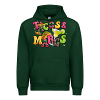 Forest Green tacos and margaritas Urban Hoodie - LillyAllenDesigns