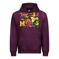 Mauve Wine tacos and margaritas Urban Hoodie - LillyAllenDesigns