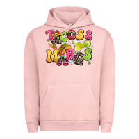 Pigment Salmon tacos and margaritas Urban Hoodie - LillyAllenDesigns