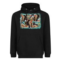 Black indian western background Heavyweight Hoodie - AdoDesignShop
