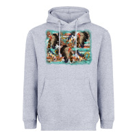 Heather Grey indian western background Heavyweight Hoodie - AdoDesignShop