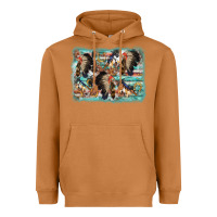 Meerkat indian western background Heavyweight Hoodie - AdoDesignShop