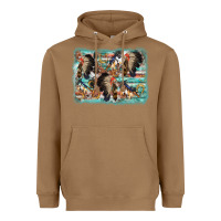 Toasted Coconut indian western background Heavyweight Hoodie - AdoDesignShop