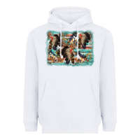 White indian western background Heavyweight Hoodie - AdoDesignShop