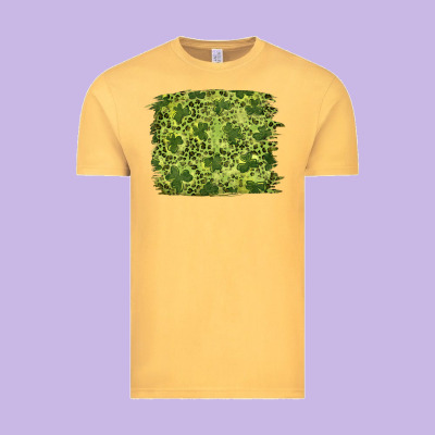 Vintage Tee st patrick's day shamrock leopard background