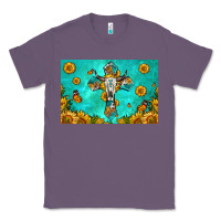 Lavender bull skull cross skinny metal can holder Classic Tee - HRA Design Shop