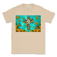 Mushroom bull skull cross skinny metal can holder Classic Tee - HRA Design Shop
