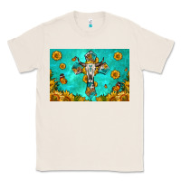 Natural bull skull cross skinny metal can holder Classic Tee - HRA Design Shop