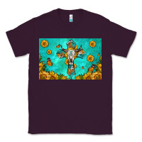 Plum bull skull cross skinny metal can holder Classic Tee - HRA Design Shop