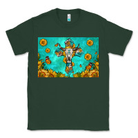 Sports Green bull skull cross skinny metal can holder Classic Tee - HRA Design Shop