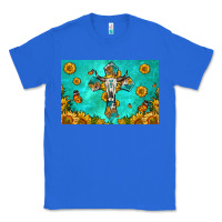 True Royal bull skull cross skinny metal can holder Classic Tee - HRA Design Shop