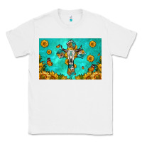 White bull skull cross skinny metal can holder Classic Tee - HRA Design Shop