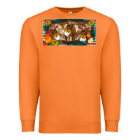 Carrot western cow cockerel chick  serape leopard sunflowers license plate te Premium Sweatshirt - BarkalooDesign