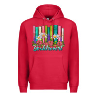 Cardinal booktrovert Premium Hoodie - NancyCooperArtShop