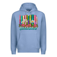 Colony Blue booktrovert Premium Hoodie - NancyCooperArtShop