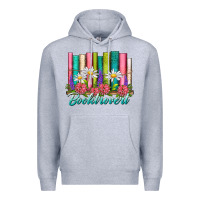 Heather Grey booktrovert Premium Hoodie - NancyCooperArtShop