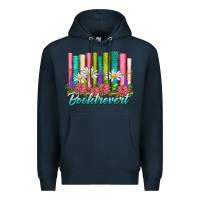 Navy booktrovert Premium Hoodie - NancyCooperArtShop