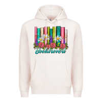 Pale Pink booktrovert Premium Hoodie - NancyCooperArtShop