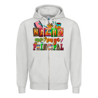 Dove Grey nacho average principal Zipper Hoodie - AdoDesignShop
