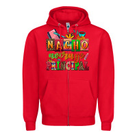 Red nacho average principal Zipper Hoodie - AdoDesignShop