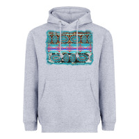 Heather Grey turquoise gemstone background Heavyweight Hoodie - AdoDesignShop