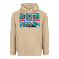 Mushroom turquoise gemstone background Heavyweight Hoodie - AdoDesignShop