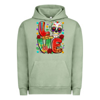 Pigment Oil Green cinco de mayo love Urban Hoodie - LillyAllenDesigns