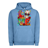 Pigment Pebble Blue cinco de mayo love Urban Hoodie - LillyAllenDesigns