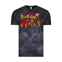 Cloud Black birthday diva Vintage Tee - Zillion Design Studio