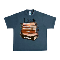 Midnight Navy i teach strength bravery equality love history Urban Heavy Tee - Zillion Design Studio