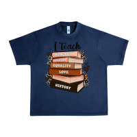 I Teach Strength Bravery Equality Love History Urban Heavy Tee | Teevron