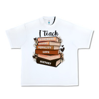 White i teach strength bravery equality love history Urban Heavy Tee - Zillion Design Studio