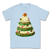 Dusty Blue white christmas cookie cake Classic Tee - FaDigitalArtStudio