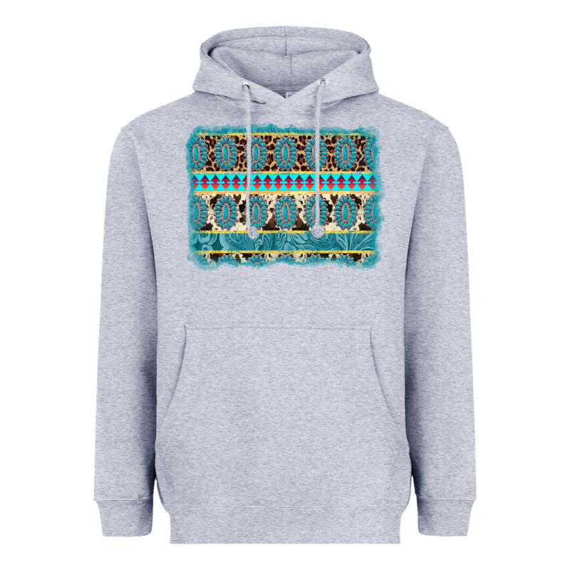 Turquoise Gemstone Background Heavyweight Hoodie by AdoDesignShop | Teevron