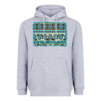 Heather Grey turquoise gemstone background Heavyweight Hoodie - AdoDesignShop