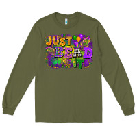 Army Green just bead it Long Sleeve Tee - FaDigitalArtStudio