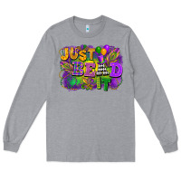 Heather Grey just bead it Long Sleeve Tee - FaDigitalArtStudio