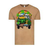 Vintage Camel St Patrick's Day Truck With Pot Of Gold Horseshoe And Rainbow Vintage Tee - RanaPortraitStore