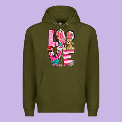 Love Valentines Day Premium Hoodie Designed By Nancycooperartshop