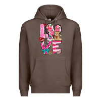Coffee love valentines day Premium Hoodie - NancyCooperArtShop