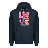 Navy love valentines day Premium Hoodie - NancyCooperArtShop