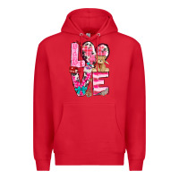 Red love valentines day Premium Hoodie - NancyCooperArtShop