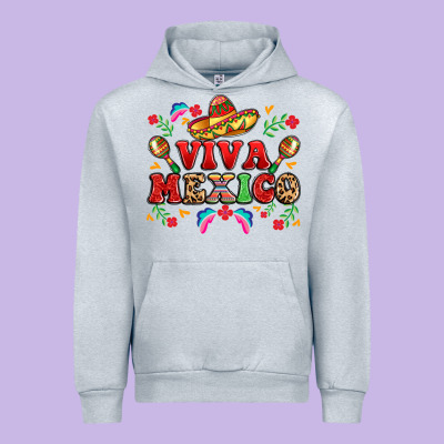 Viva Mexico Urban Hoodie Designed By Lillyallendesigns