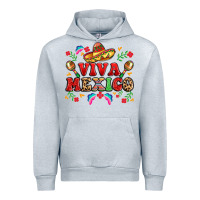 Heather Grey viva mexico Urban Hoodie - LillyAllenDesigns