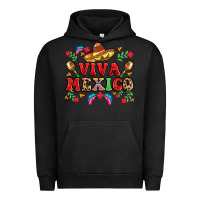 Pigment Black viva mexico Urban Hoodie - LillyAllenDesigns