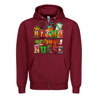 Burgundy nacho average nurse Zipper Hoodie - AdoDesignShop